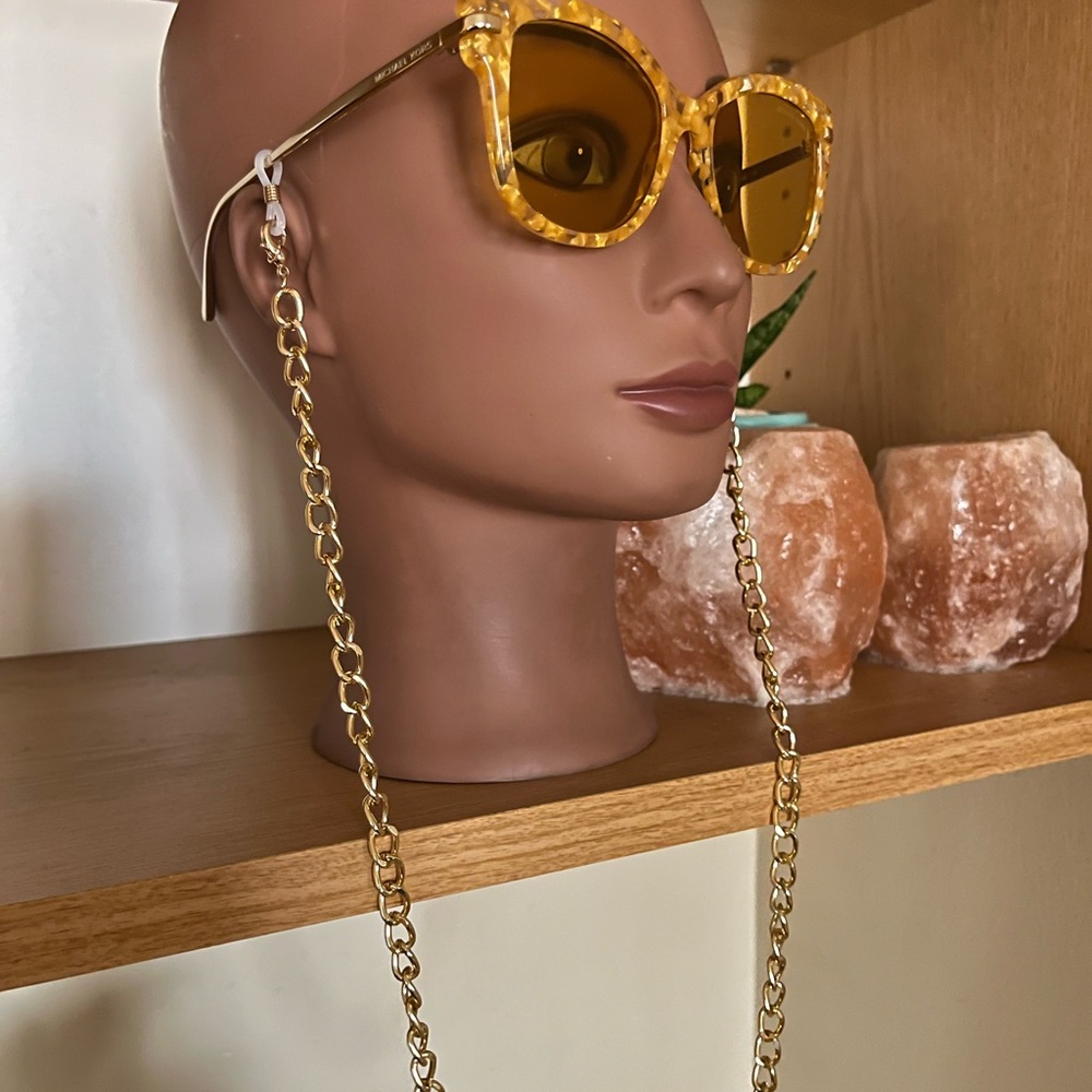 Gold Tone Eyeglass Chain